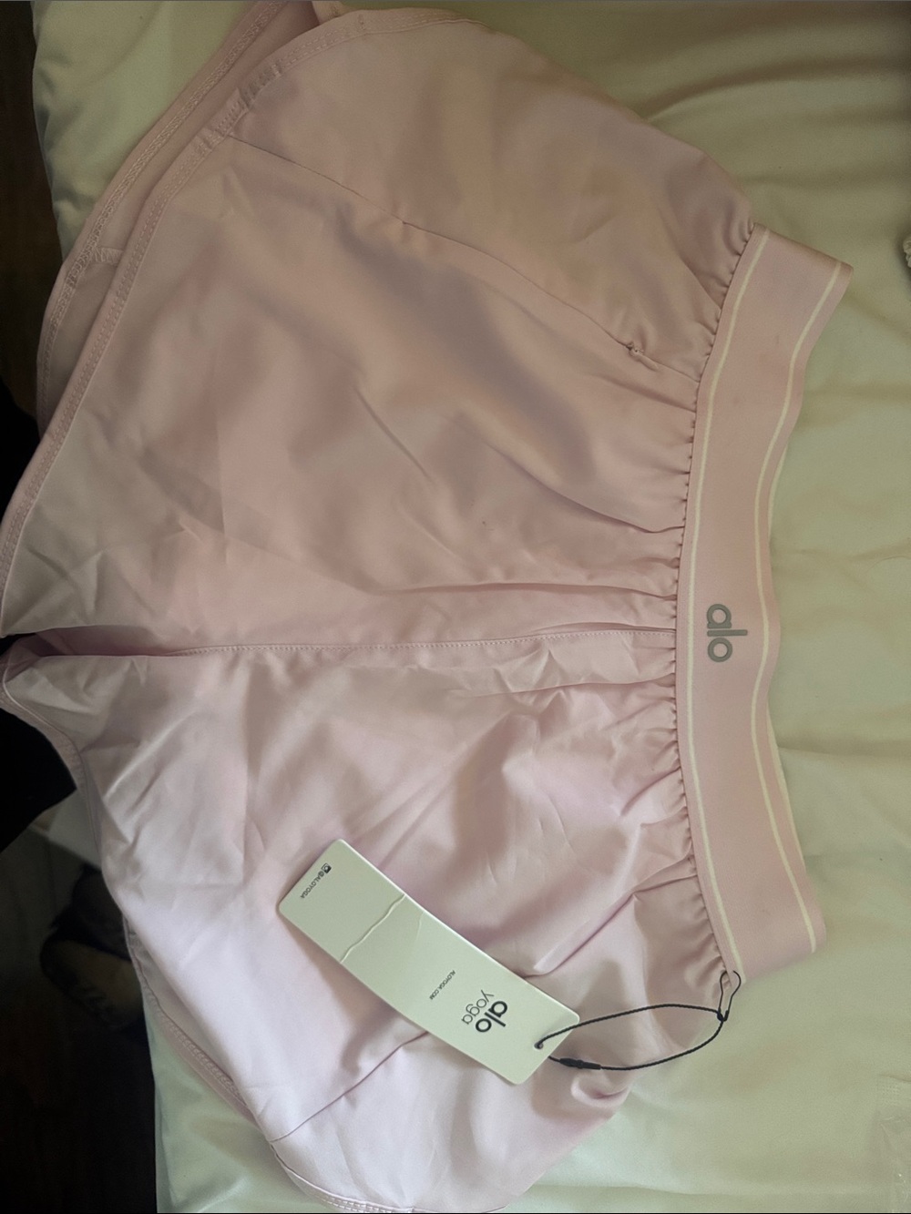 ALO Yoga Light Pink Athletic Shorts